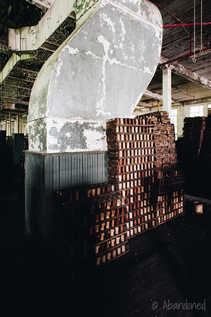 Lonaconing Silk Mill Wooden Bobbins