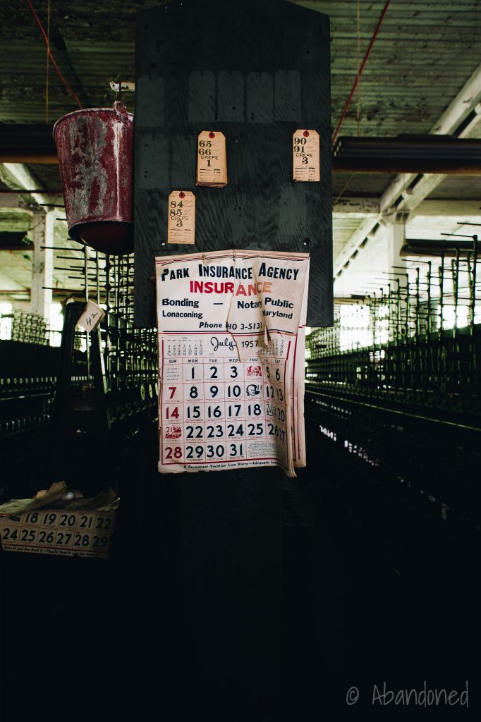 Lonaconing Silk Mill Calendar