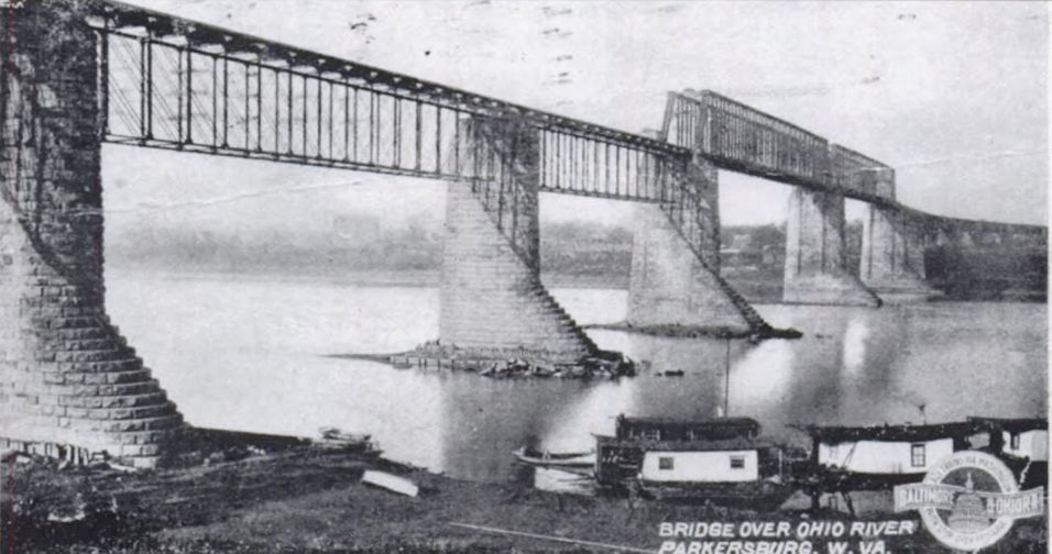 Marietta & Cincinnati Railroad Bridge over Ohio River