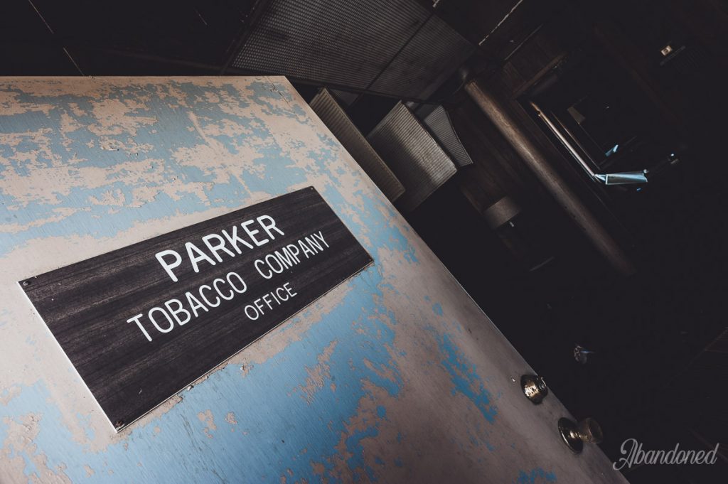 Parker Tobacco Company Door