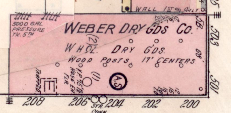 Weber Dry Goods Sanborn Map