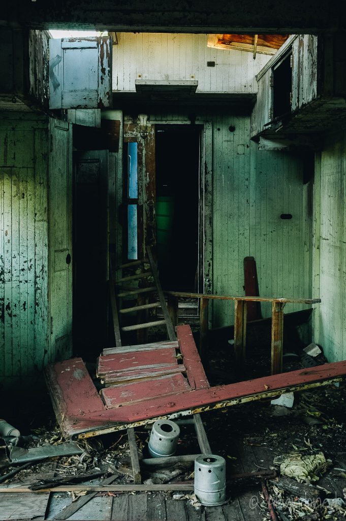 Abandoned Caboose Interior