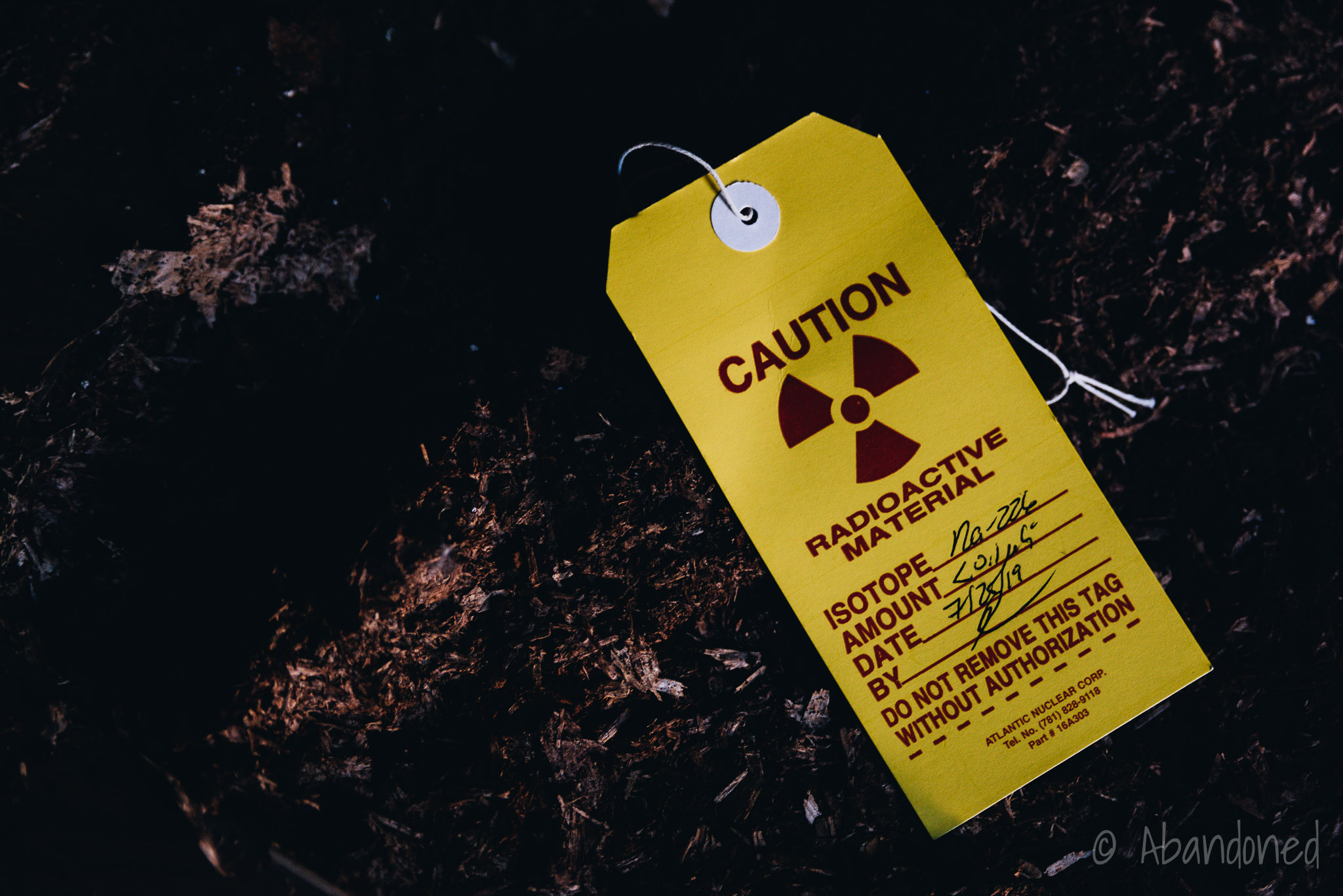 O'Hara Waltham Dial Company Radioactive Material Warning