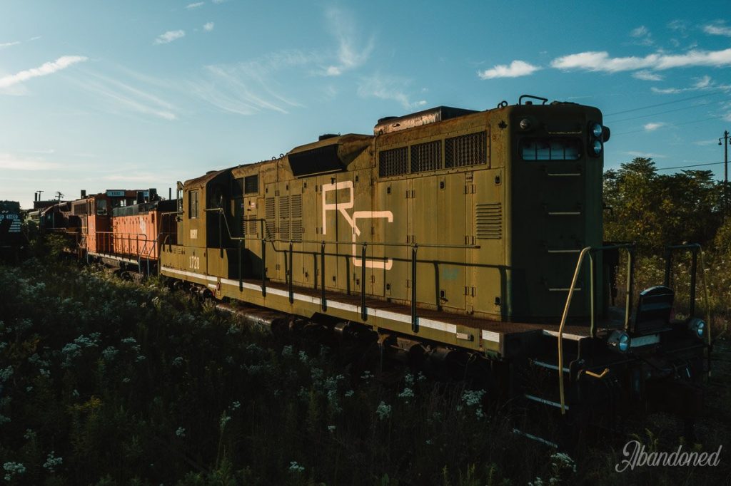 Derelict Raritan Central Railroad 1728 Locomotive