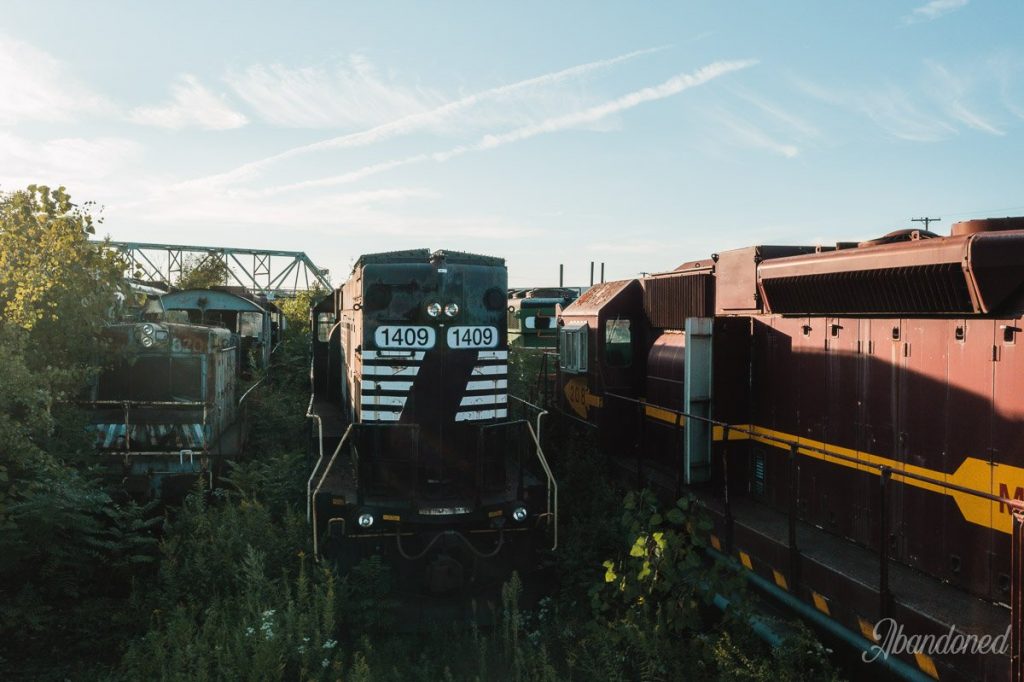 Derelict Norfolk Southern Railway 1409 Locomotive
