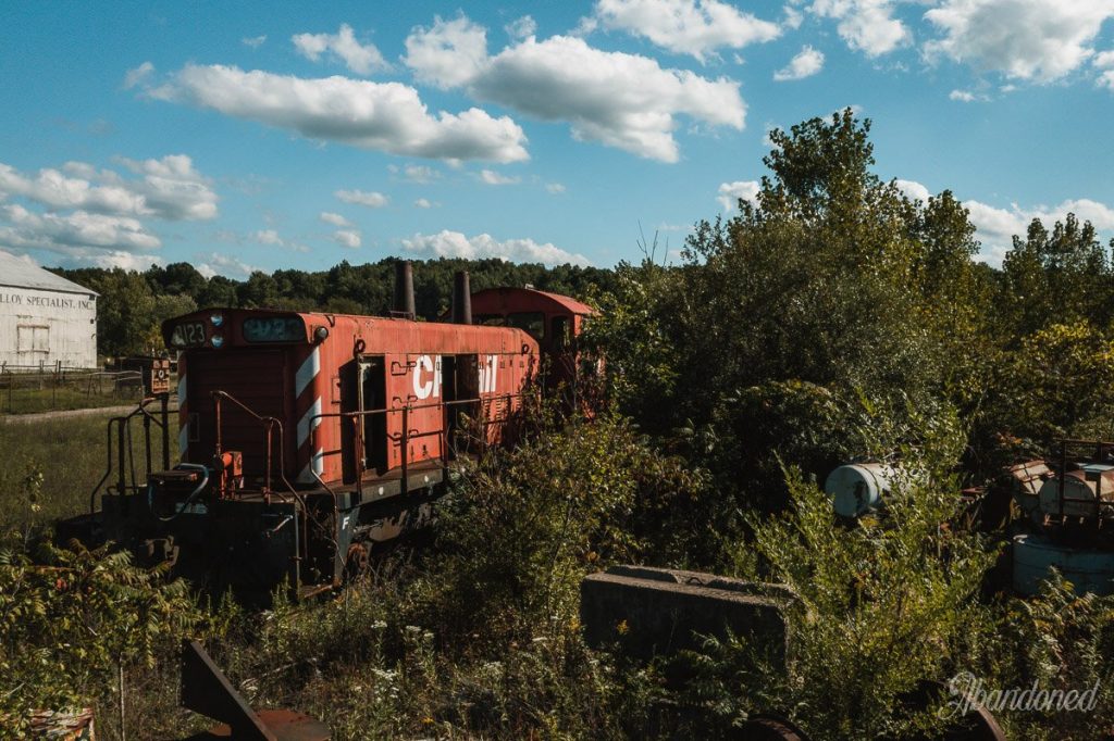 Derelict Canadian Pacific Railway Locomotive