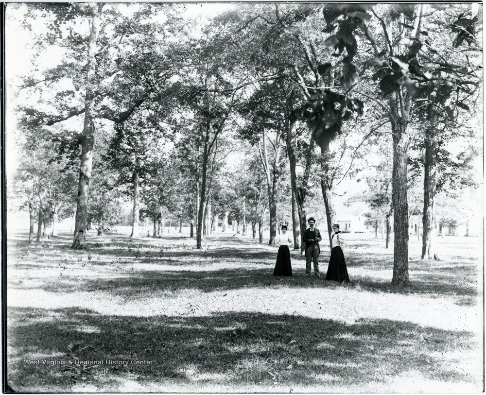 c. 1905 View of Tourists at Blue Sulphur Springs