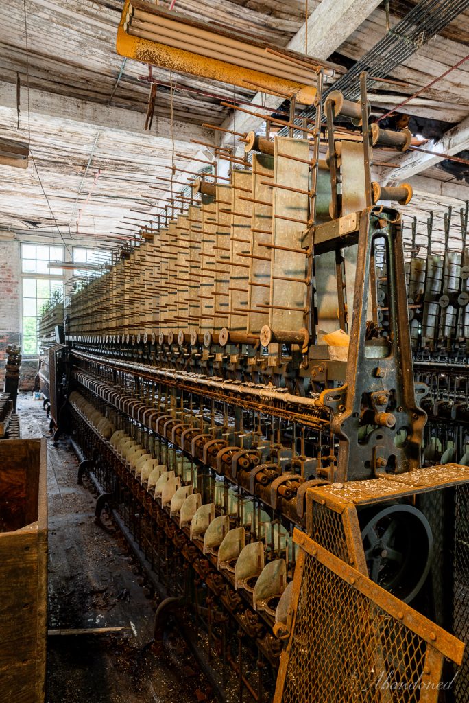 Lonaconing Silk Mill Abandoned Spooling Machines and Spindles