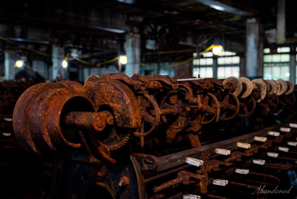 Lonaconing Silk Mill Abandoned Spooling Machines and Spindles